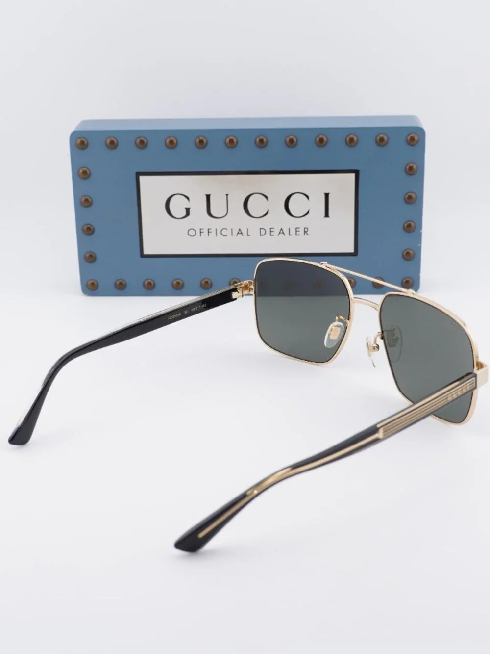 Gucci GG0529S 001 Square Sunglasses – Gold with Black\Grey